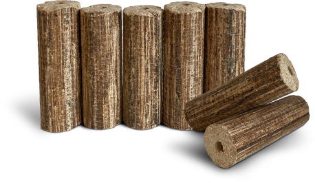 PREMIUM Holzbriketts 30 kg mit Loch - Hoher Heizwert, Wenig Asche, Umweltfreundlich.